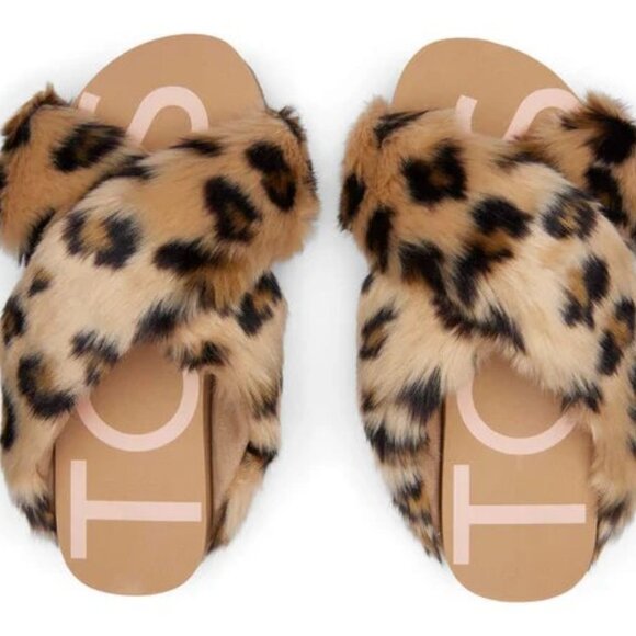 Brand New Leopard Faux Fur Slides - Picture 1 of 6